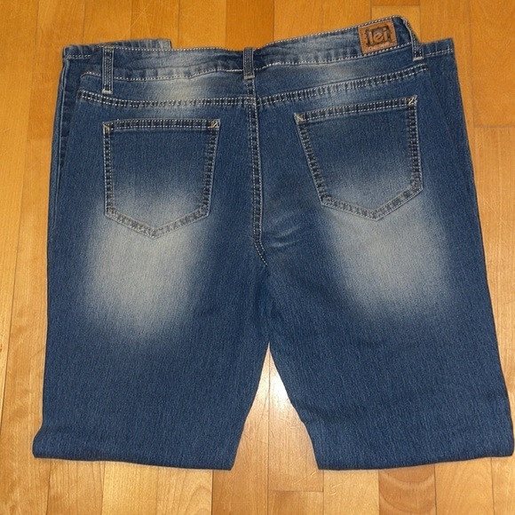 Womens Lei Emma Jeggings Blue With Rhinestones Size 11 - Picture 4 of 14